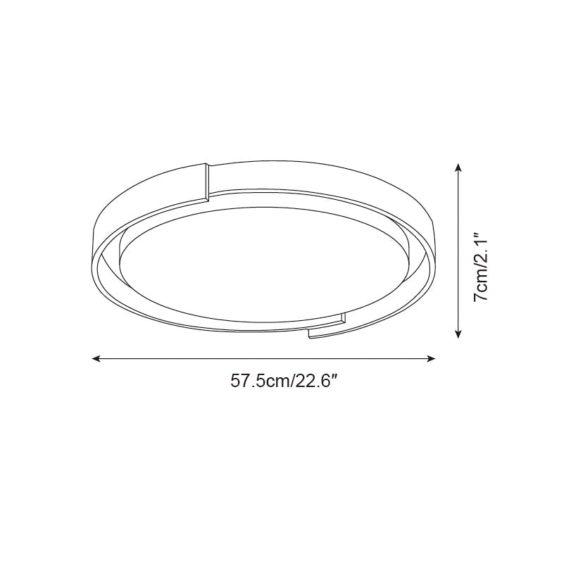 Juvio Minimalist Round Travertine Ceiling Light - Letslighting
