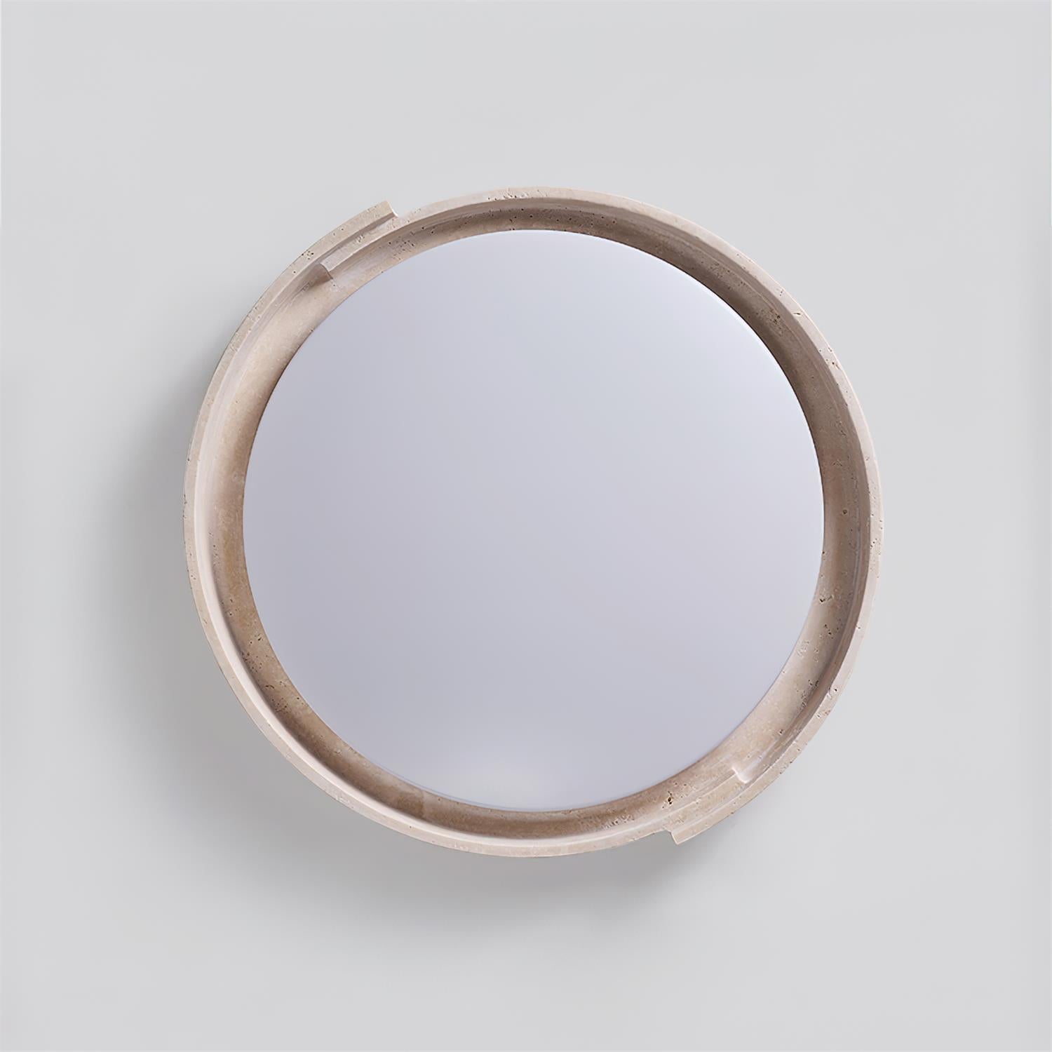 Juvio Minimalist Round Travertine Ceiling Light - Letslighting