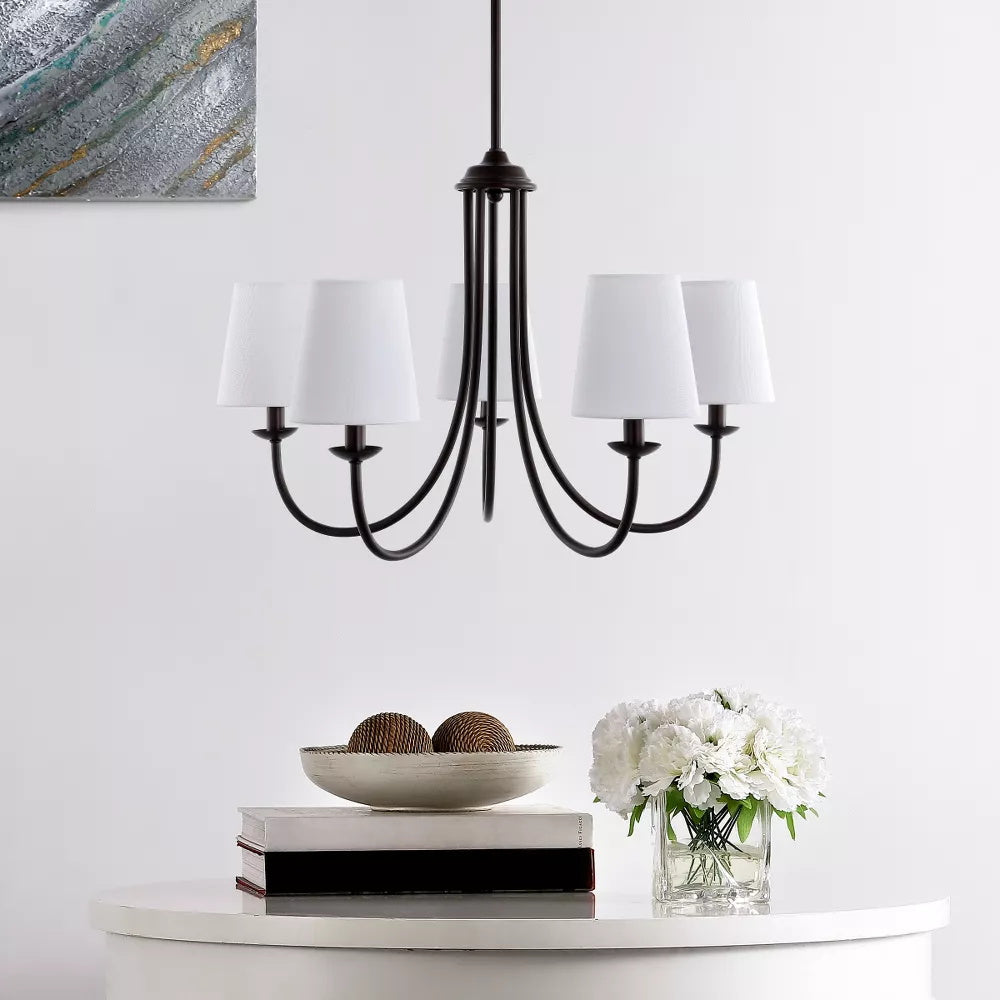 Trill Vintage Industrie Messing Stoff Kronleuchter-Letslighting