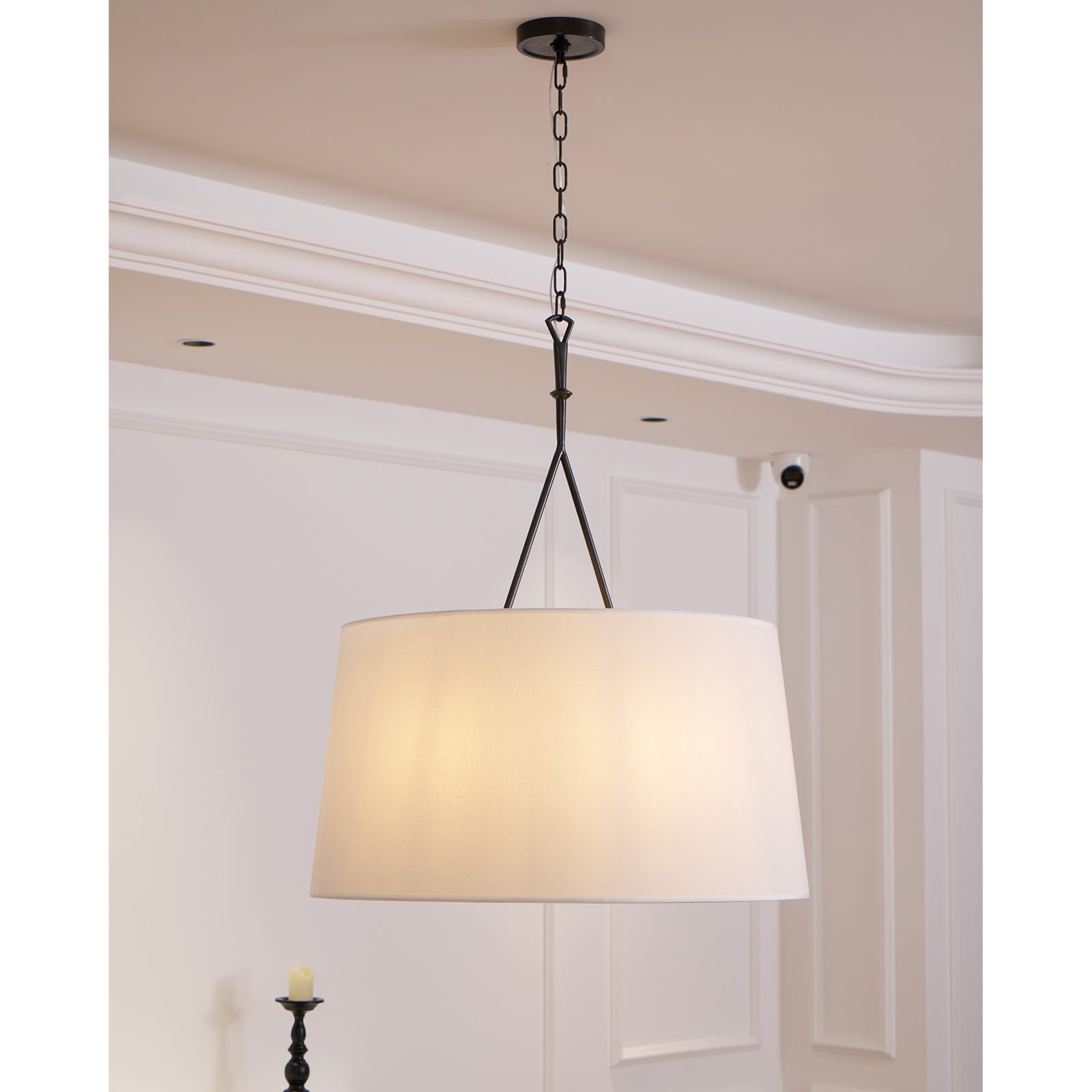 Wink Messing Stoff Pendelleuchte-Letslighting