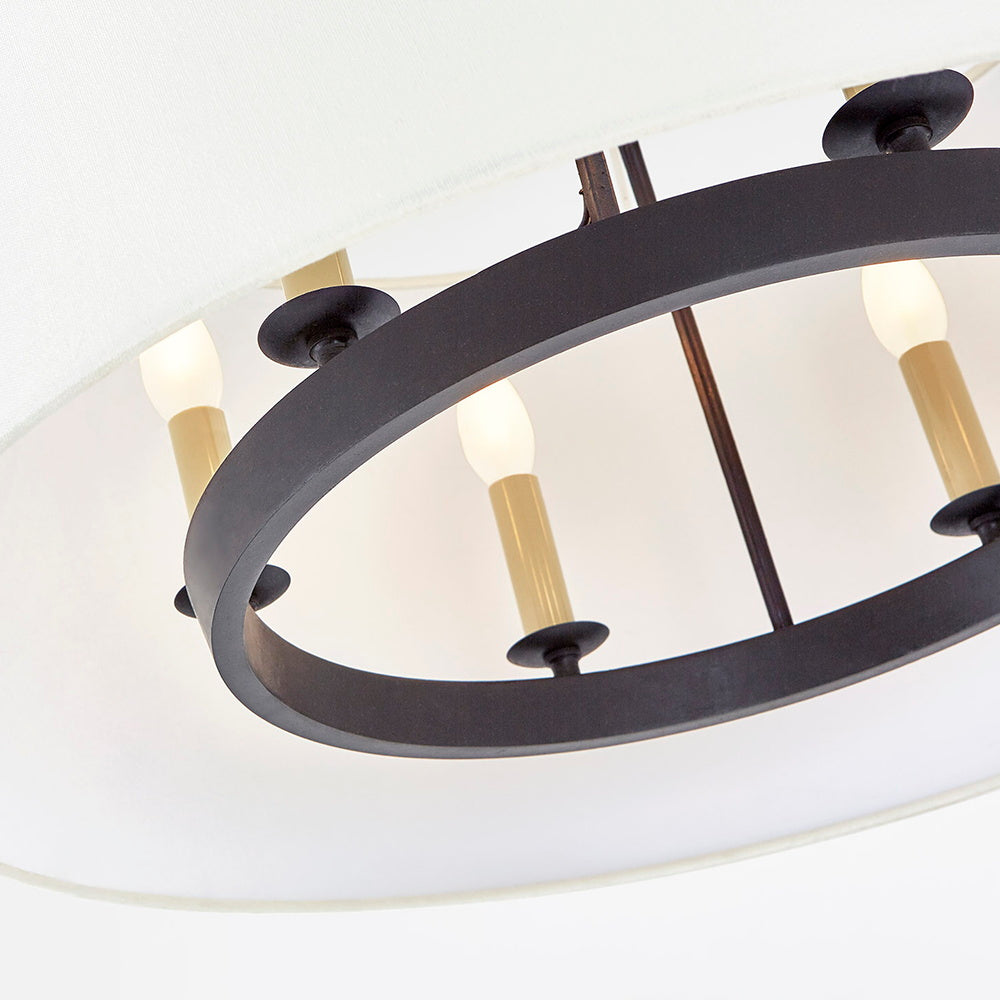 Wink Messing Stoff Pendelleuchte-Letslighting