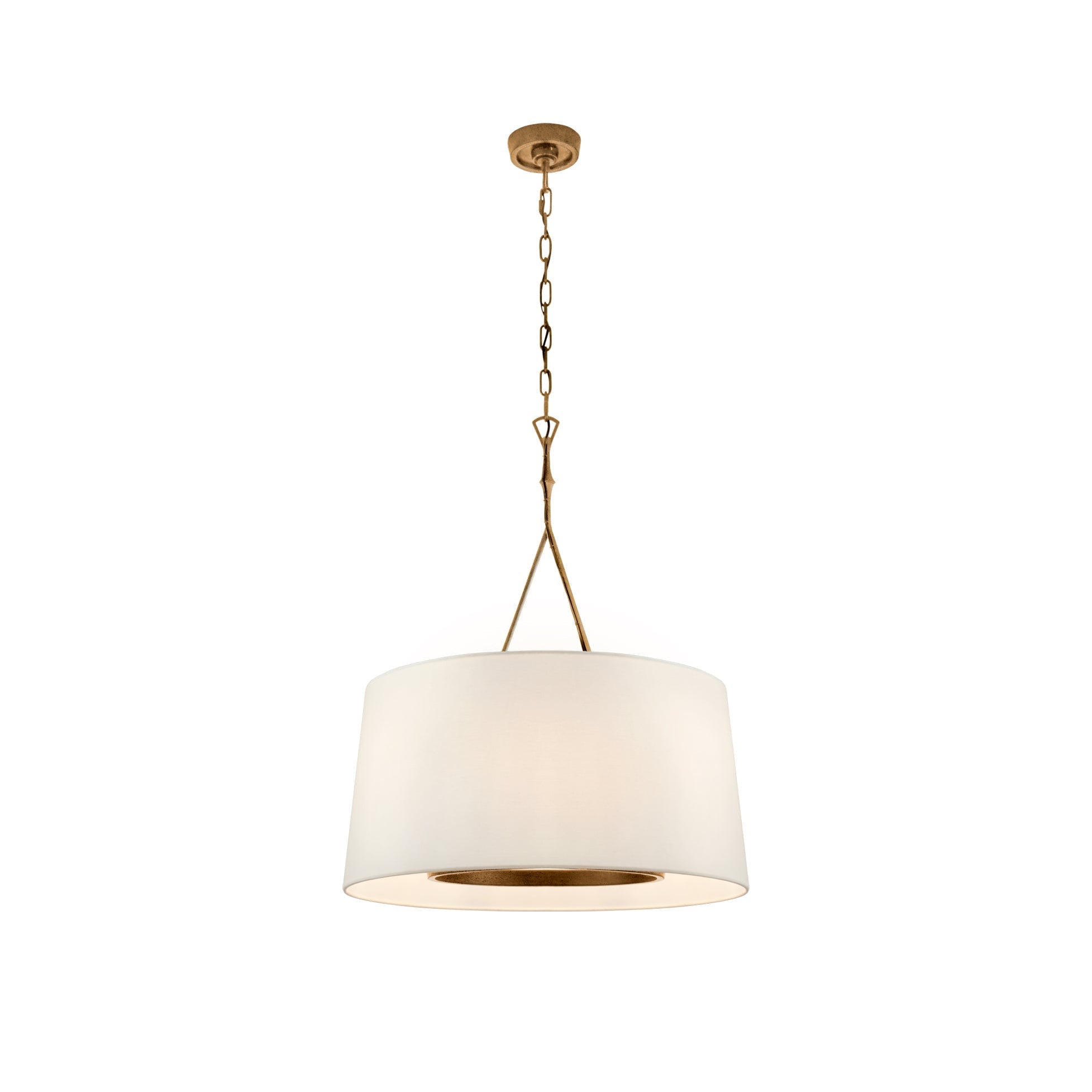 Wink Messing Stoff Pendelleuchte-Letslighting