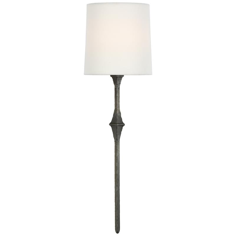 Yield Vintage Wandleuchte aus Messing mit Stoffbezug-Letslighting