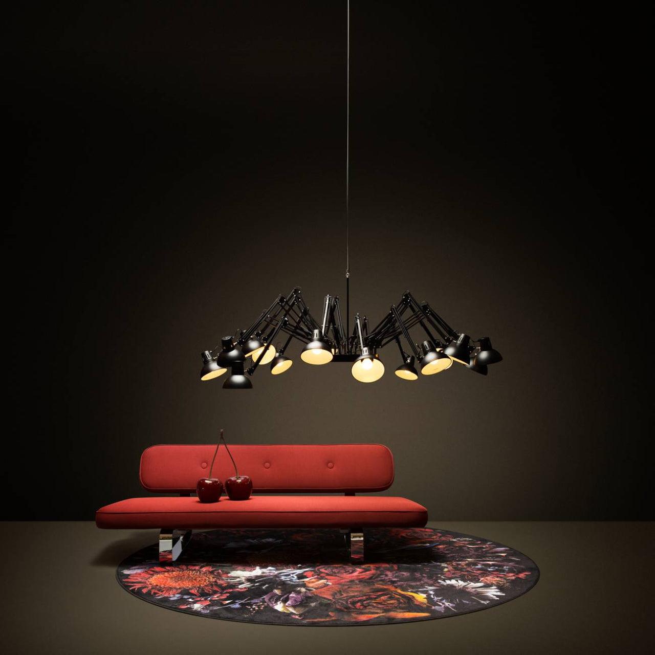 Lustra Kronleuchter Schwarz Verstellbar Multi Arm-Letslighting