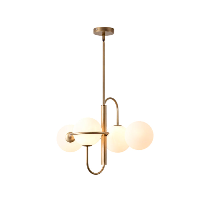 Dawn Eleganter Messing-Glas-Kronleuchter-Letslighting
