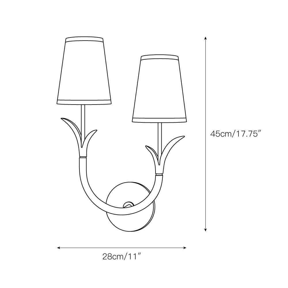 Elys Stoff Modern Minimalistisch Wandleuchte-Letslighting
