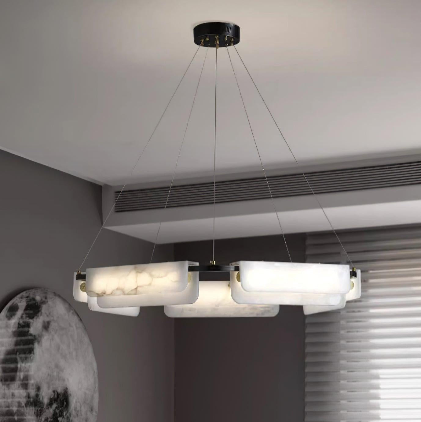 Circona Alabaster Pendant Light Chandelier - Neutralighting