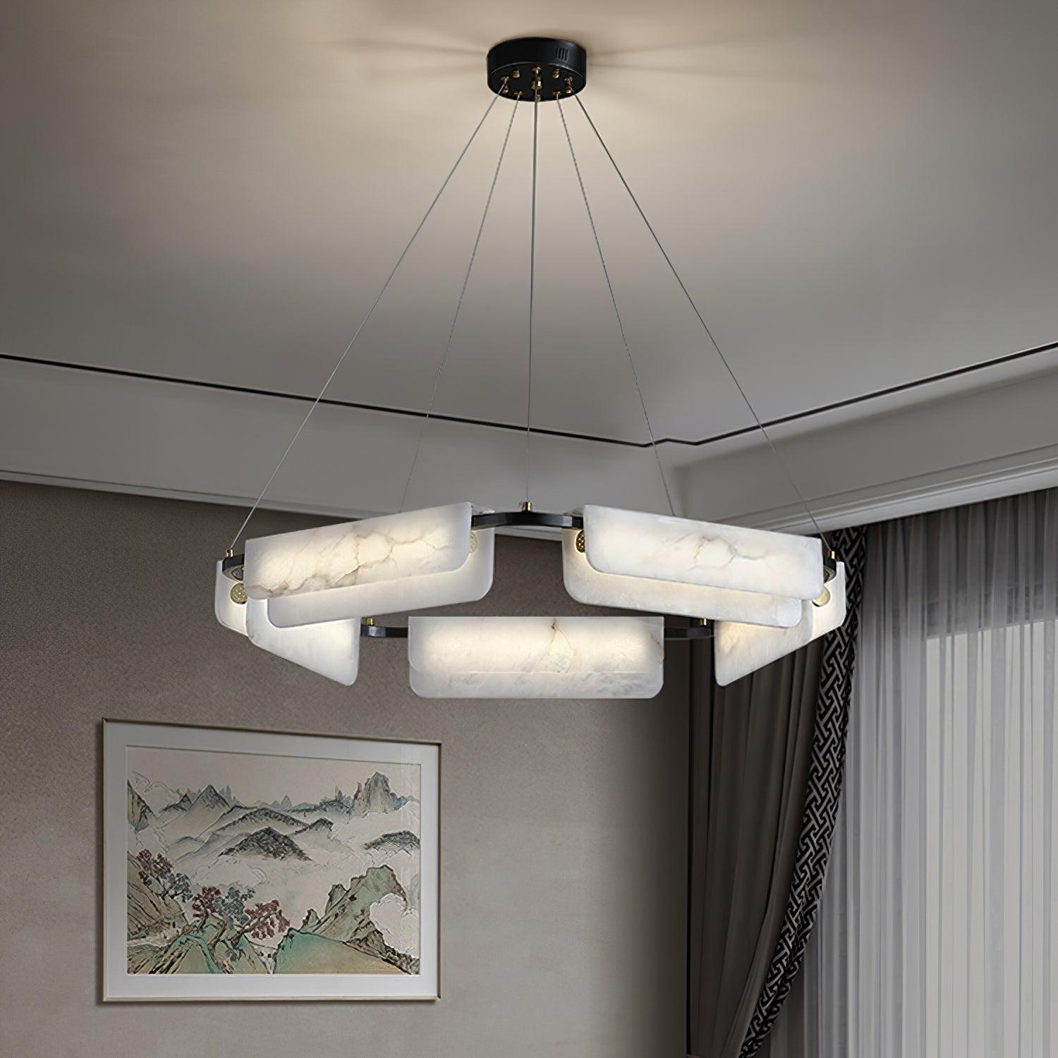 Circona Alabaster Pendant Light Chandelier - Neutralighting