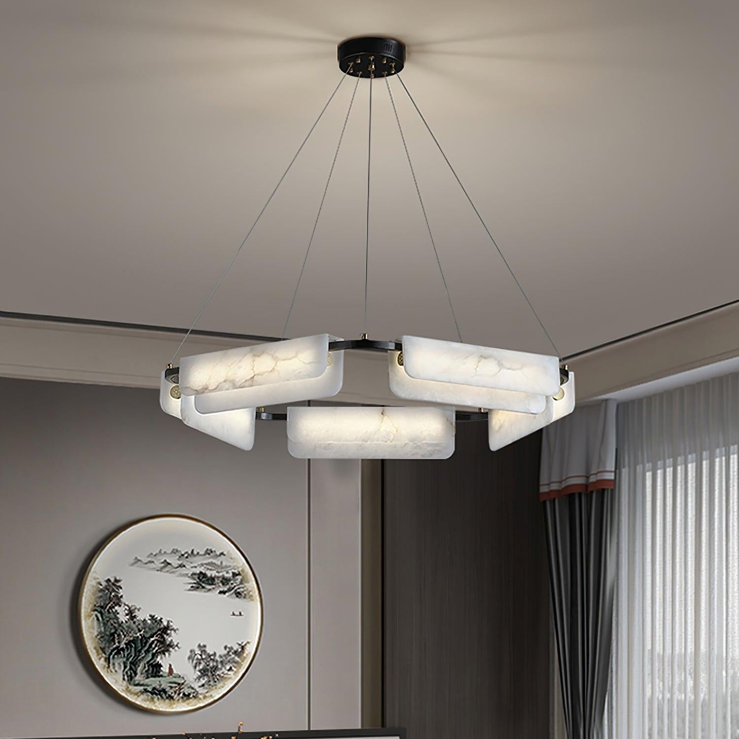 Circona Alabaster Pendant Light Chandelier - Neutralighting