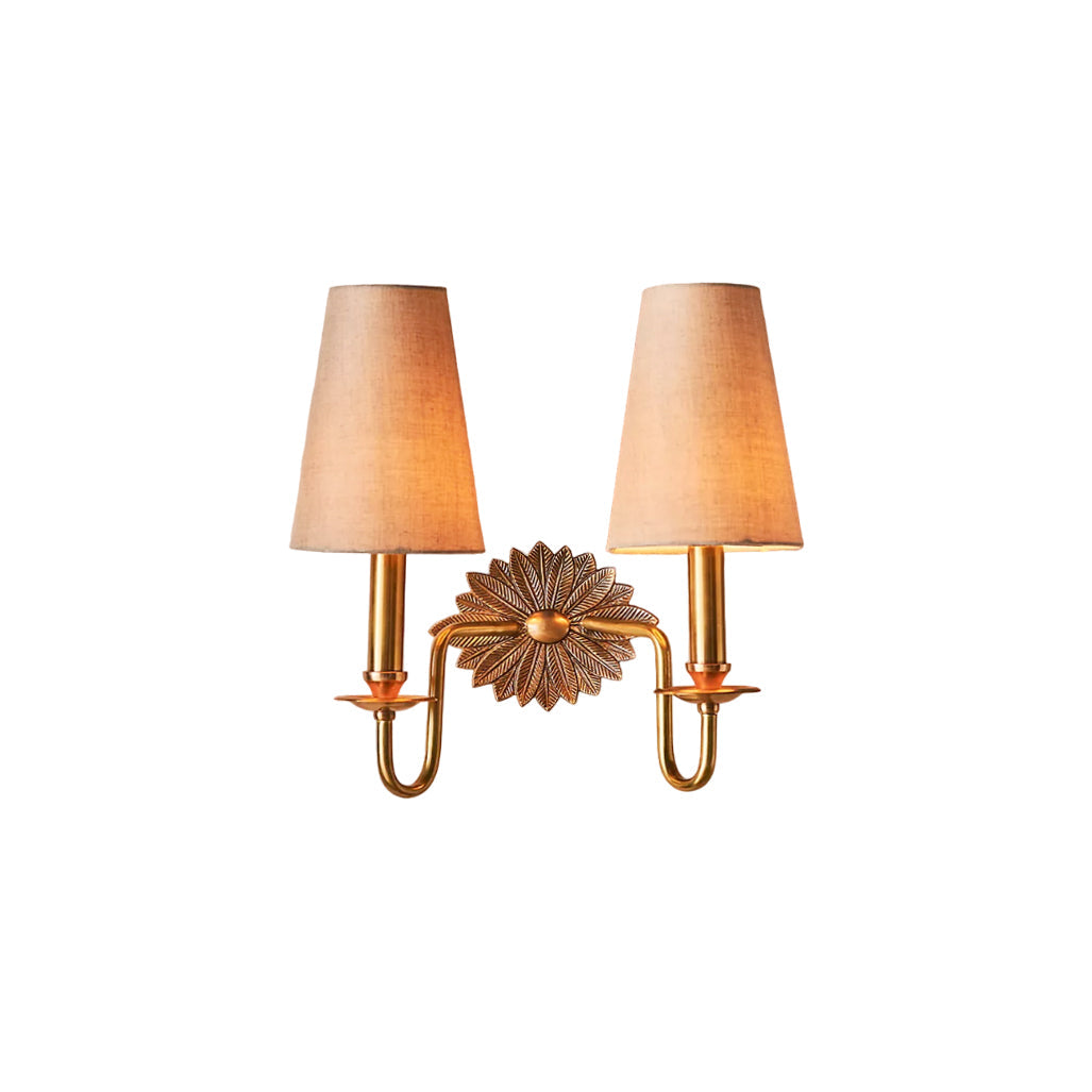 Nimb Elegance Wandleuchte aus Messinggewebe-Letslighting