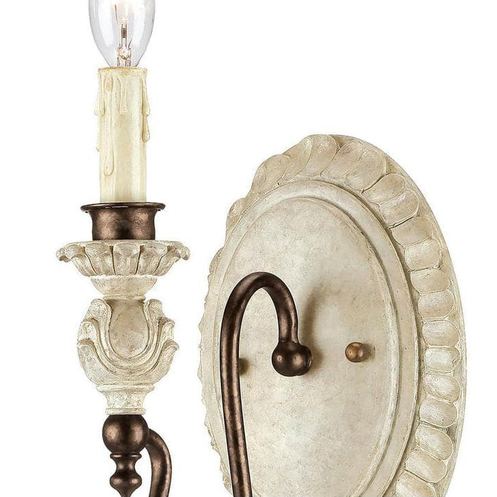 Quell Industrielle Vintage Wandleuchte aus Antikem Holz-Letslighting