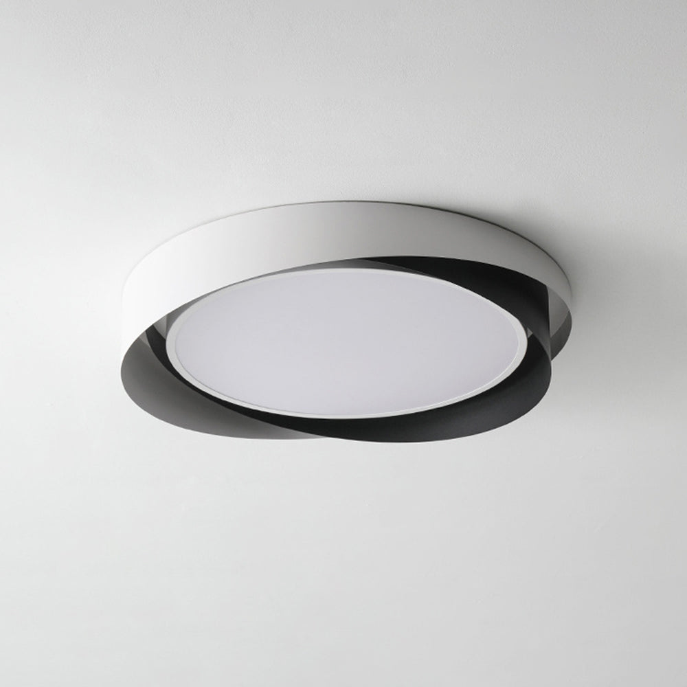 Arisha LED Deckenleuchte Modern Wohnzimmer, Gold Schwarz, Metall Acryl