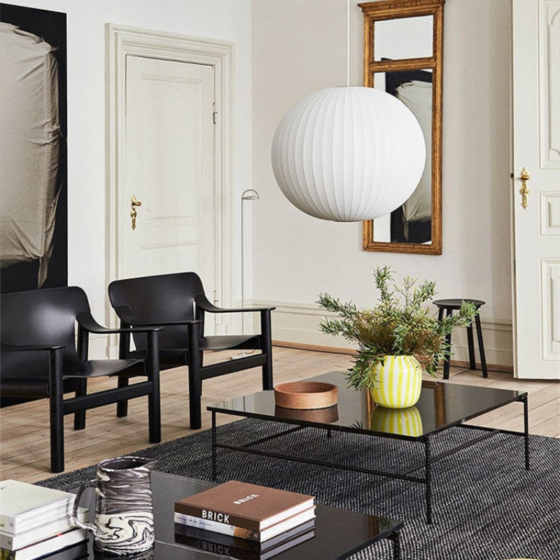Ritta Modern LED Pendelleuchte Weiß Wohnzimmer/Esstisch Metall&Stoff-Letslighting