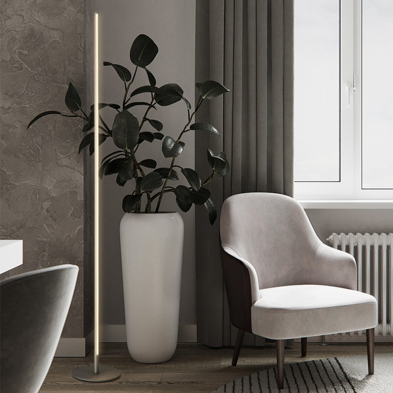 Arisha Stehleuchte Modern Linear Silber/Gold/Schwarz Wohn/Schlafzimmer