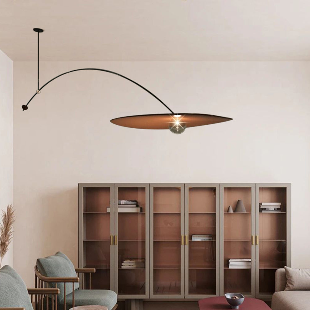 Arisha Minimalistische LED Pendelleuchte schlafzimmer Schwarz/Gold