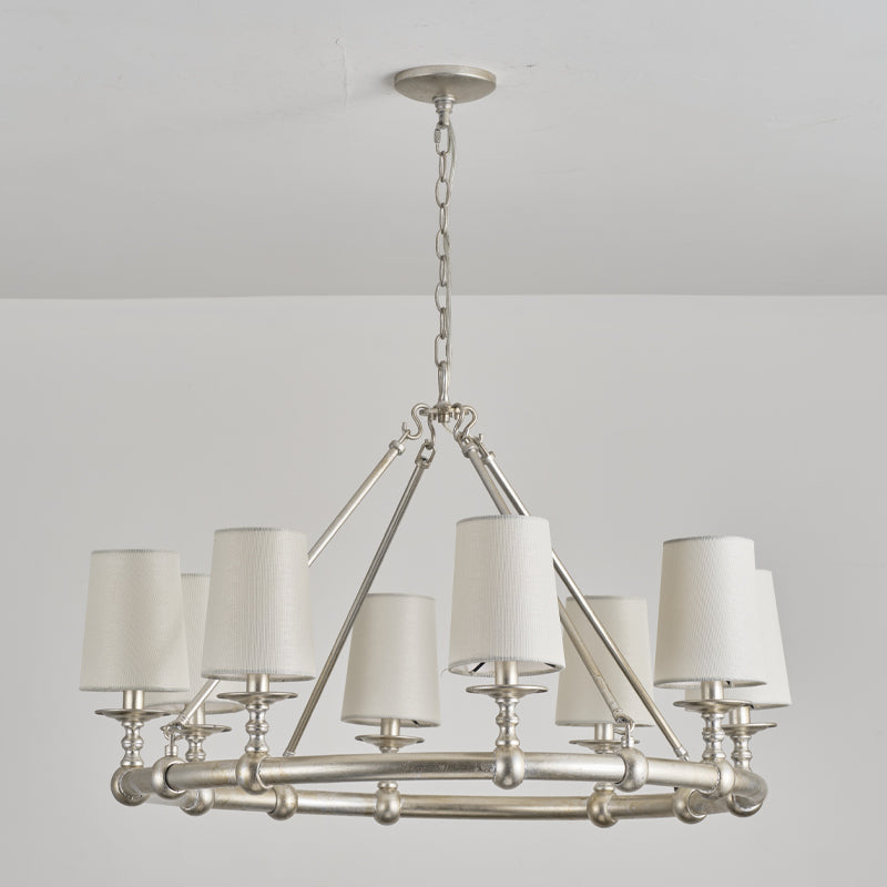 Unite Vintage Industrie Rund Gold Kronleuchter-Letslighting