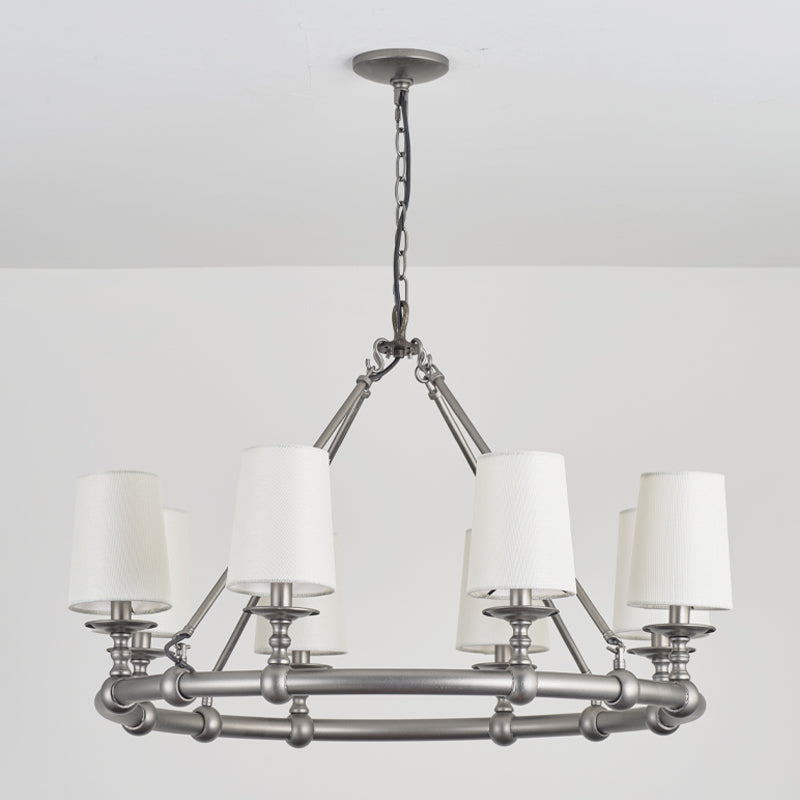 Unite Vintage Industrie Rund Gold Kronleuchter-Letslighting