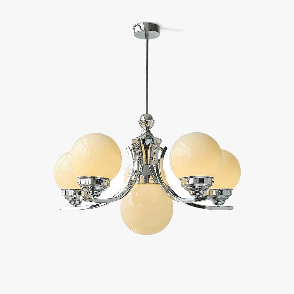 Lustra Kronleuchter Kugel Chrom Modern 5-armig-Letslighting