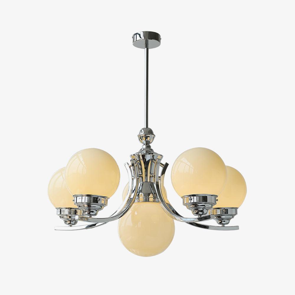 Lustra Kronleuchter Kugel Chrom Modern 5-armig-Letslighting