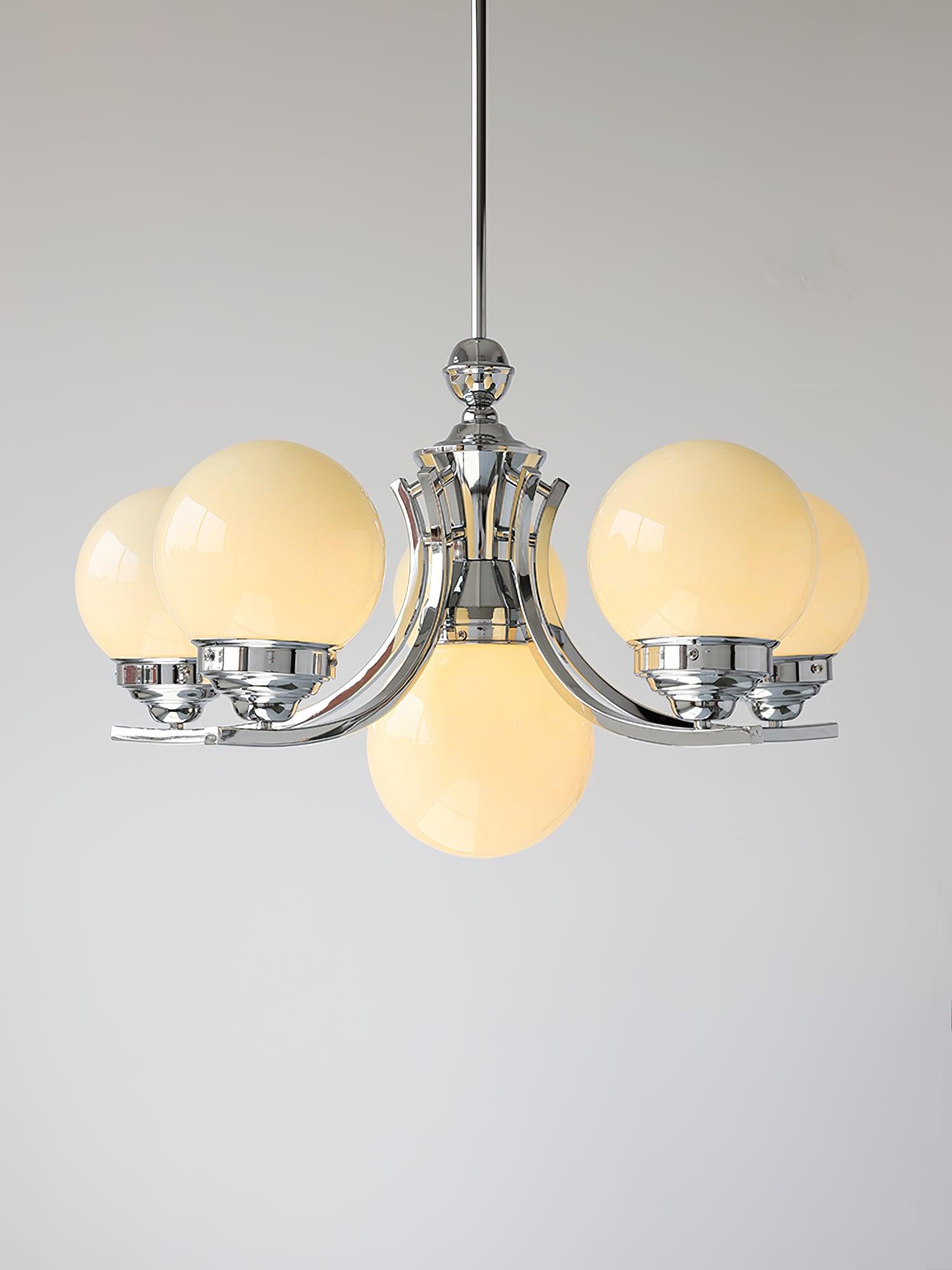 Lustra Kronleuchter Kugel Chrom Modern 5-armig-Letslighting