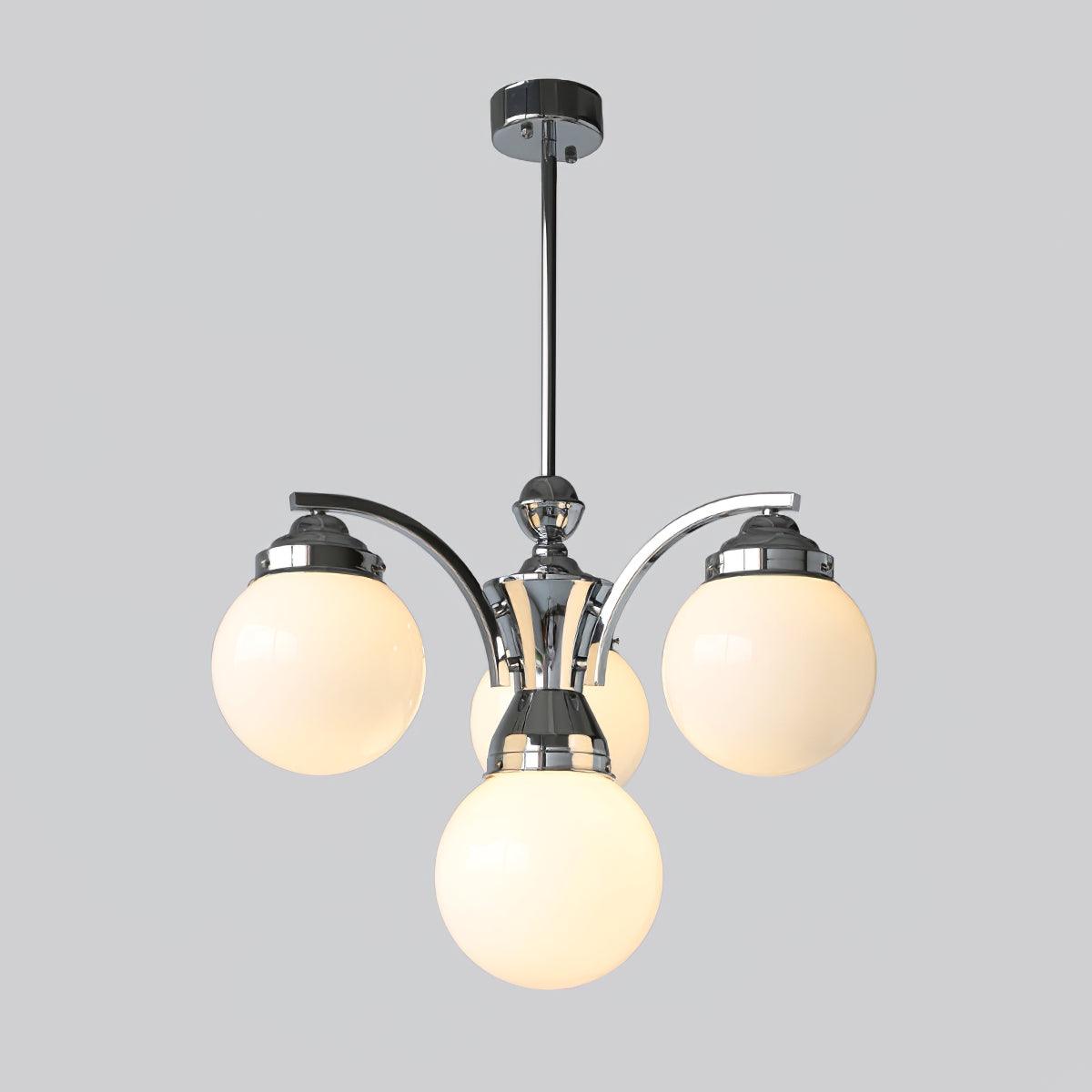 Lustra Kronleuchter Kugel Chrom Modern 5-armig-Letslighting