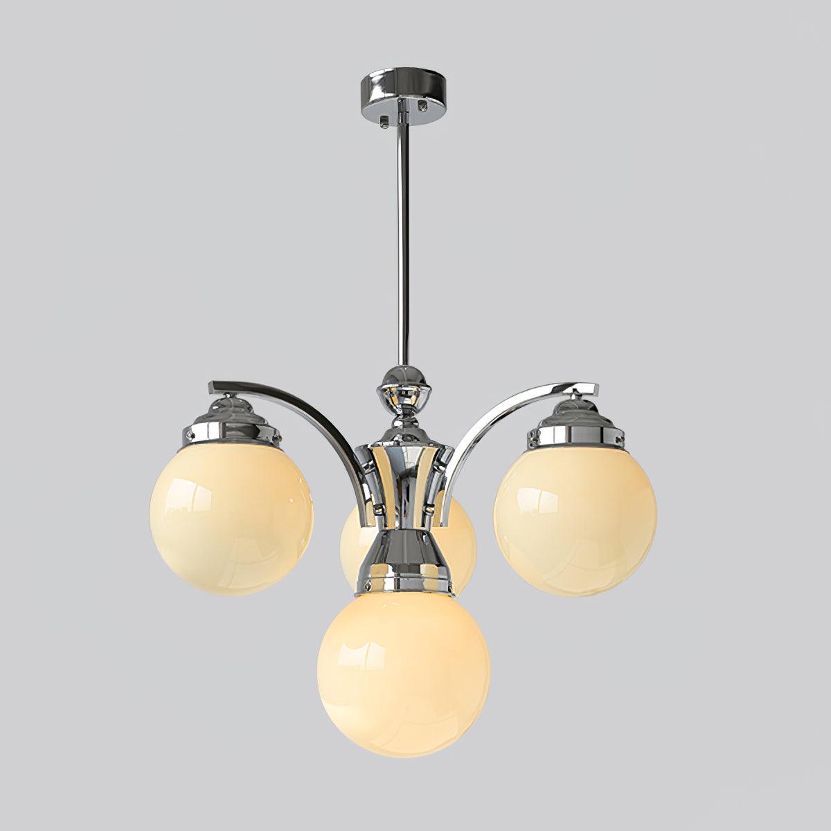Lustra Kronleuchter Kugel Chrom Modern 5-armig-Letslighting