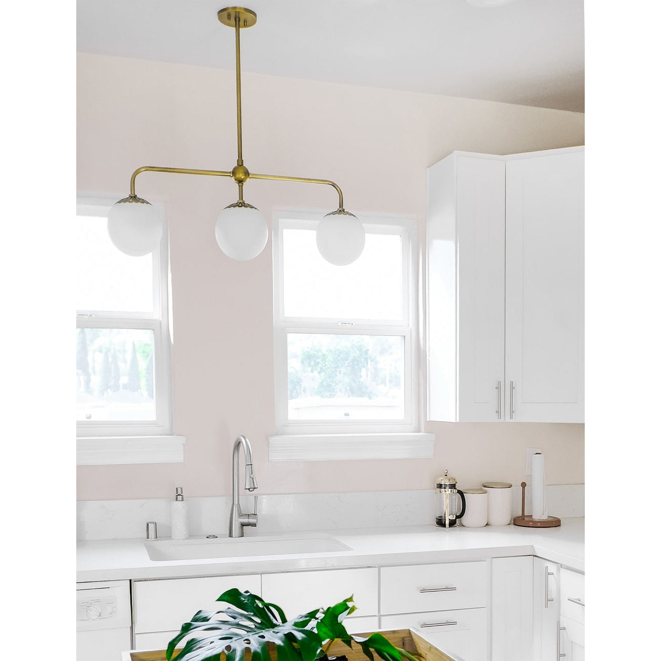 Yare Kugel Chrom Glas Pendelleuchte-Letslighting