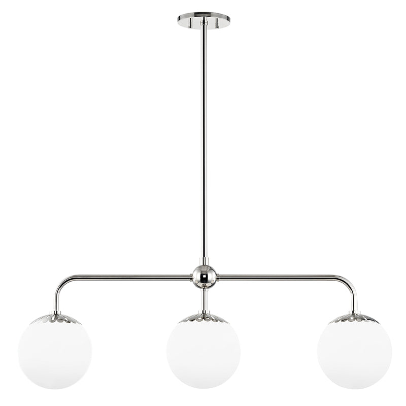 Yare Kugel Chrom Glas Pendelleuchte-Letslighting
