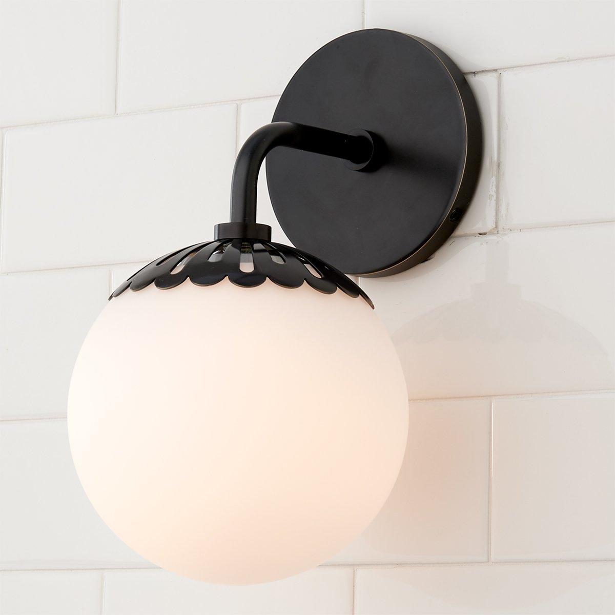 Aegis Modern Minimalist Globe Brass Glass Sconce Wall Lamp - Letslighting