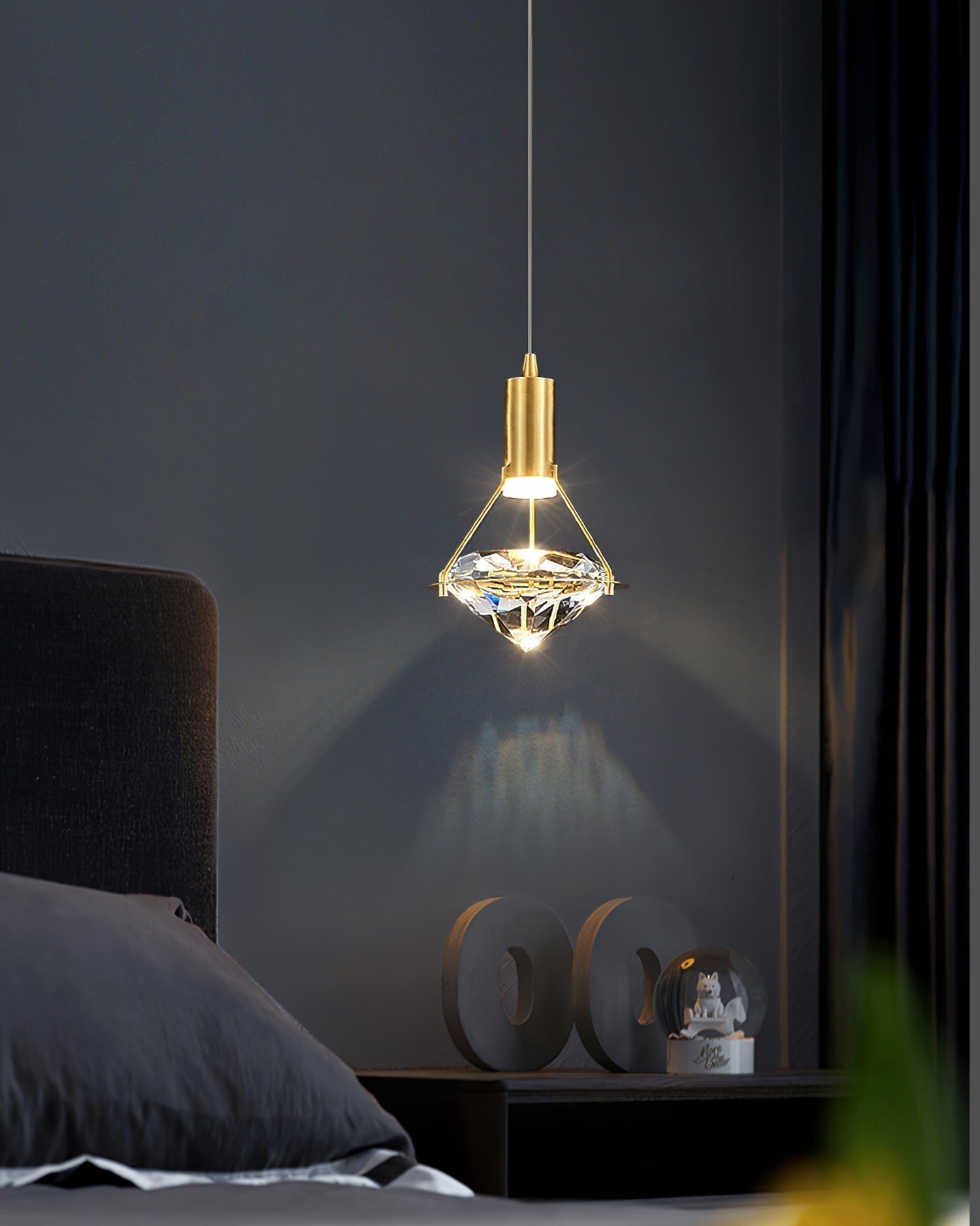 Elysianire Messing Kristall Elegant Pendelleuchte-Letslighting