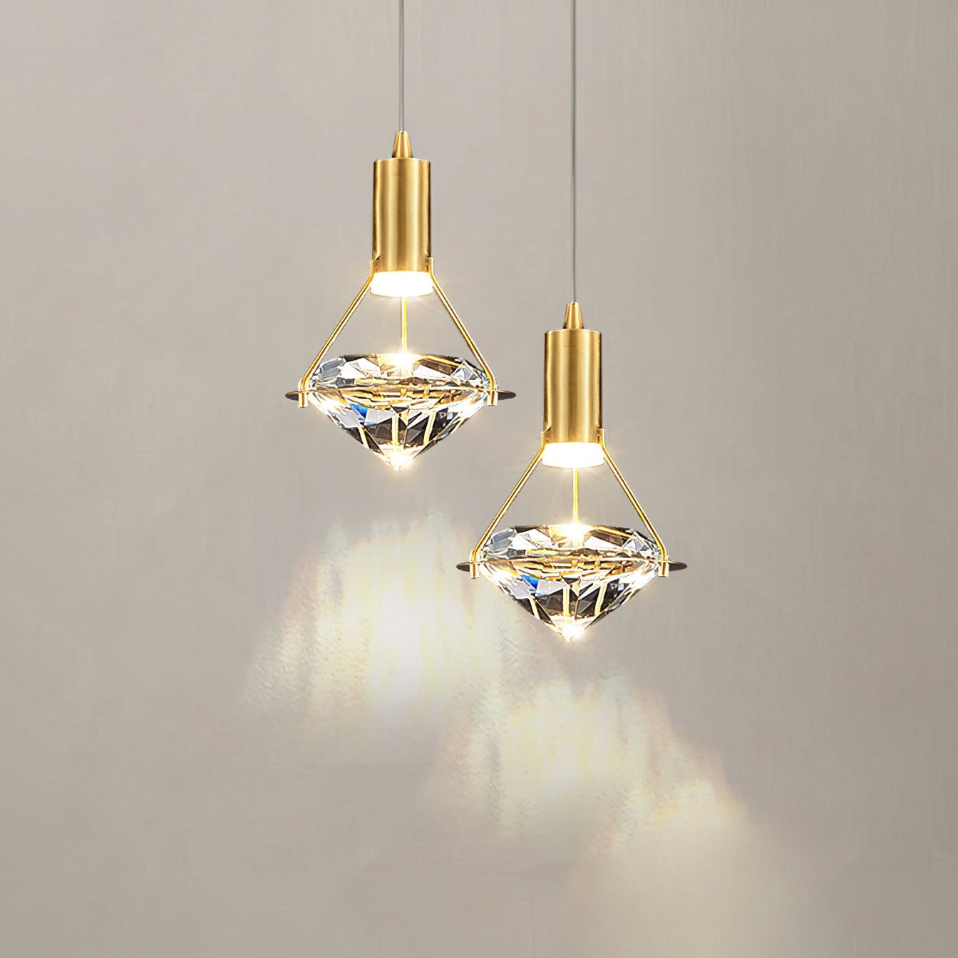 Elysianire Messing Kristall Elegant Pendelleuchte-Letslighting