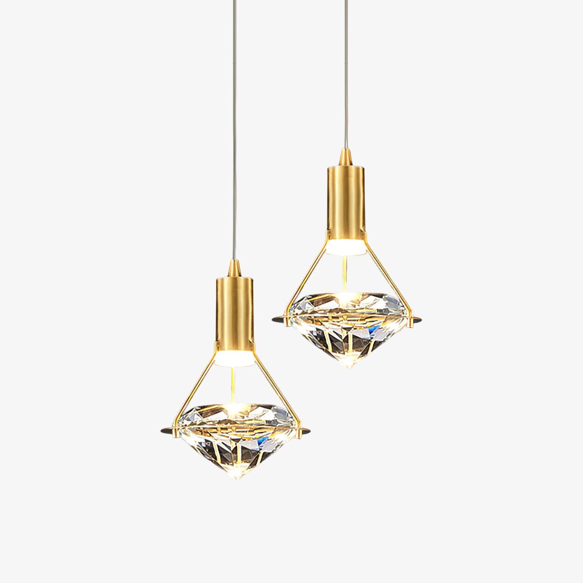 Elysianire Messing Kristall Elegant Pendelleuchte-Letslighting
