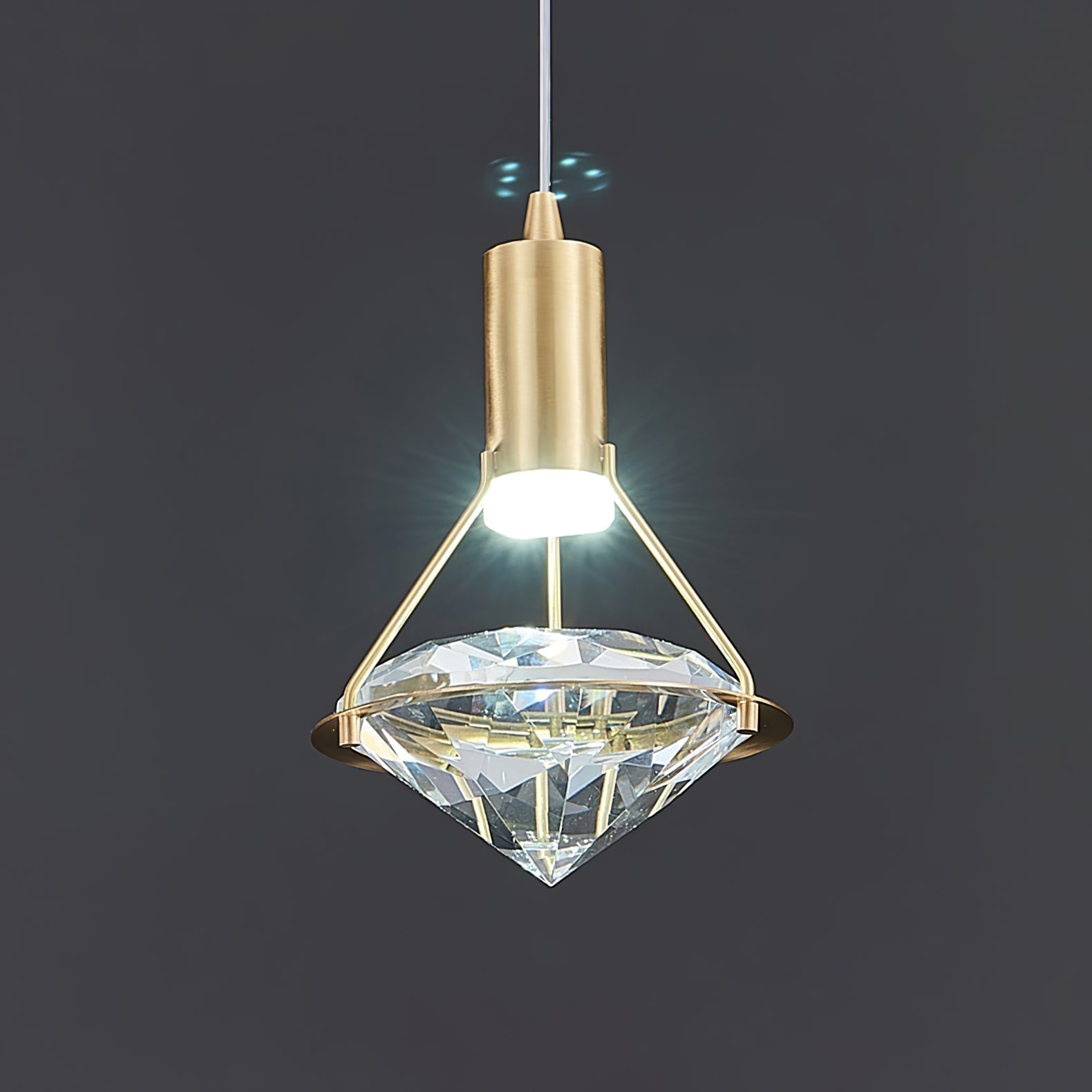Elysianire Messing Kristall Elegant Pendelleuchte-Letslighting