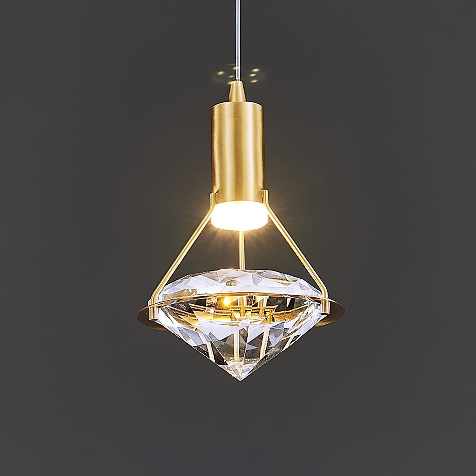 Elysianire Messing Kristall Elegant Pendelleuchte-Letslighting