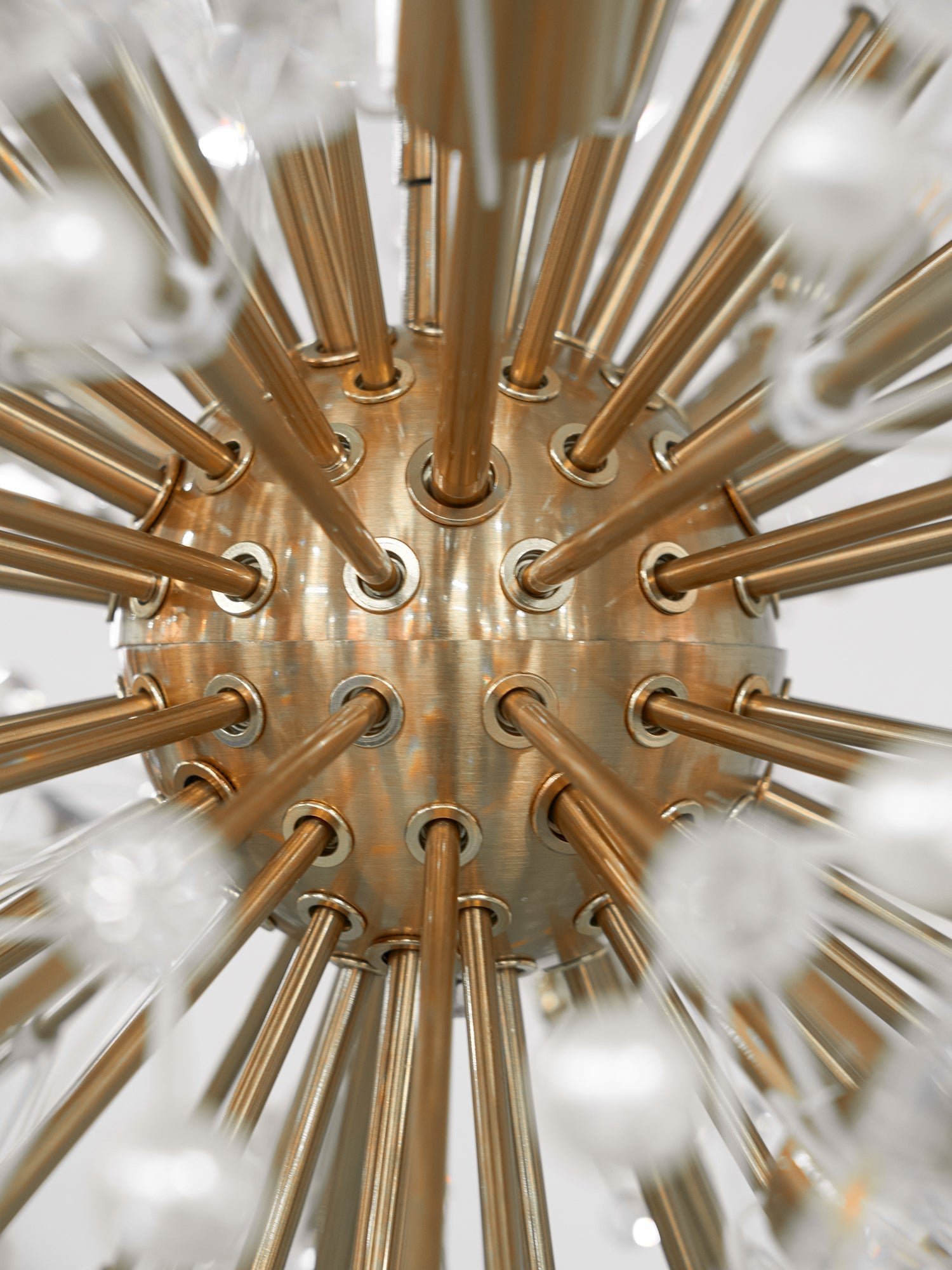 Aurora Chandelier Dickinson Gold Crystal Starburst - Neutralighting