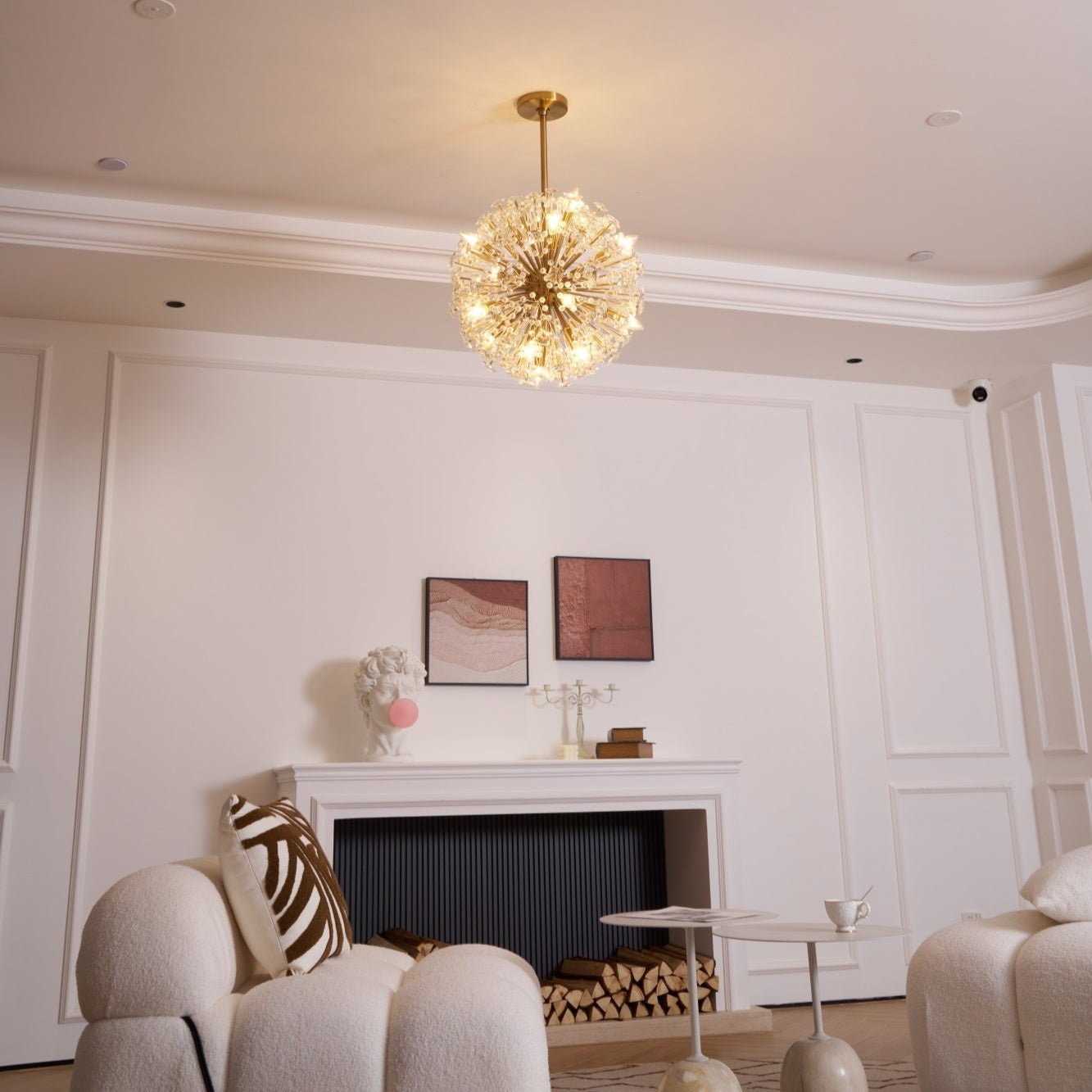 Aurora Chandelier Dickinson Gold Crystal Starburst - Neutralighting