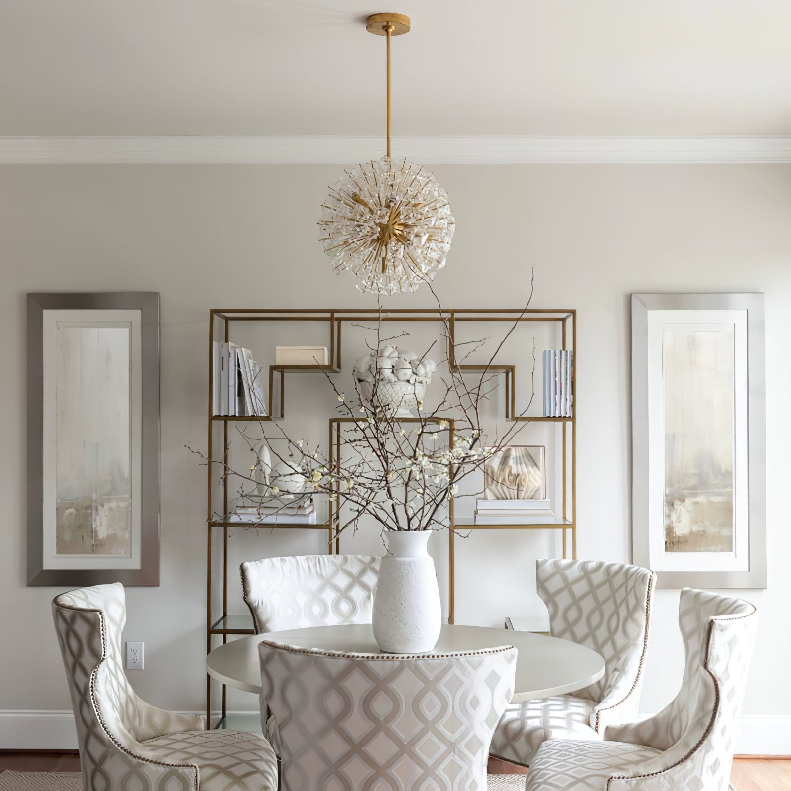 Aurora Chandelier Dickinson Gold Crystal Starburst - Neutralighting