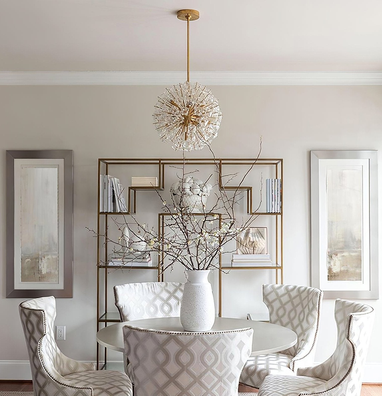 Aurora Chandelier Dickinson Gold Crystal Starburst - Neutralighting