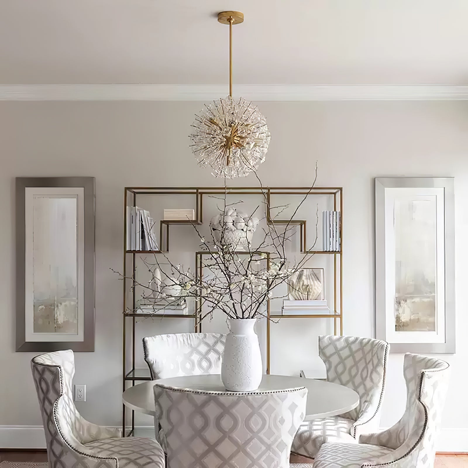 Aurora Chandelier Dickinson Gold Crystal Starburst - Neutralighting