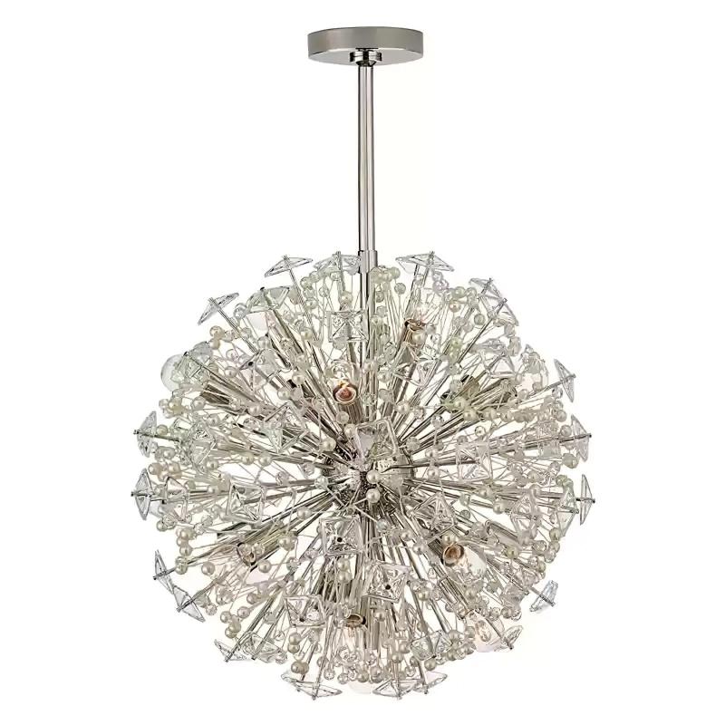 Aurora Chandelier Dickinson Gold Crystal Starburst - Neutralighting