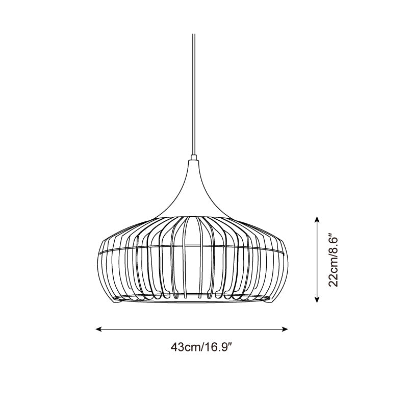 Zivora Natural Bamboo Rattan Pendant Light - Letslighting