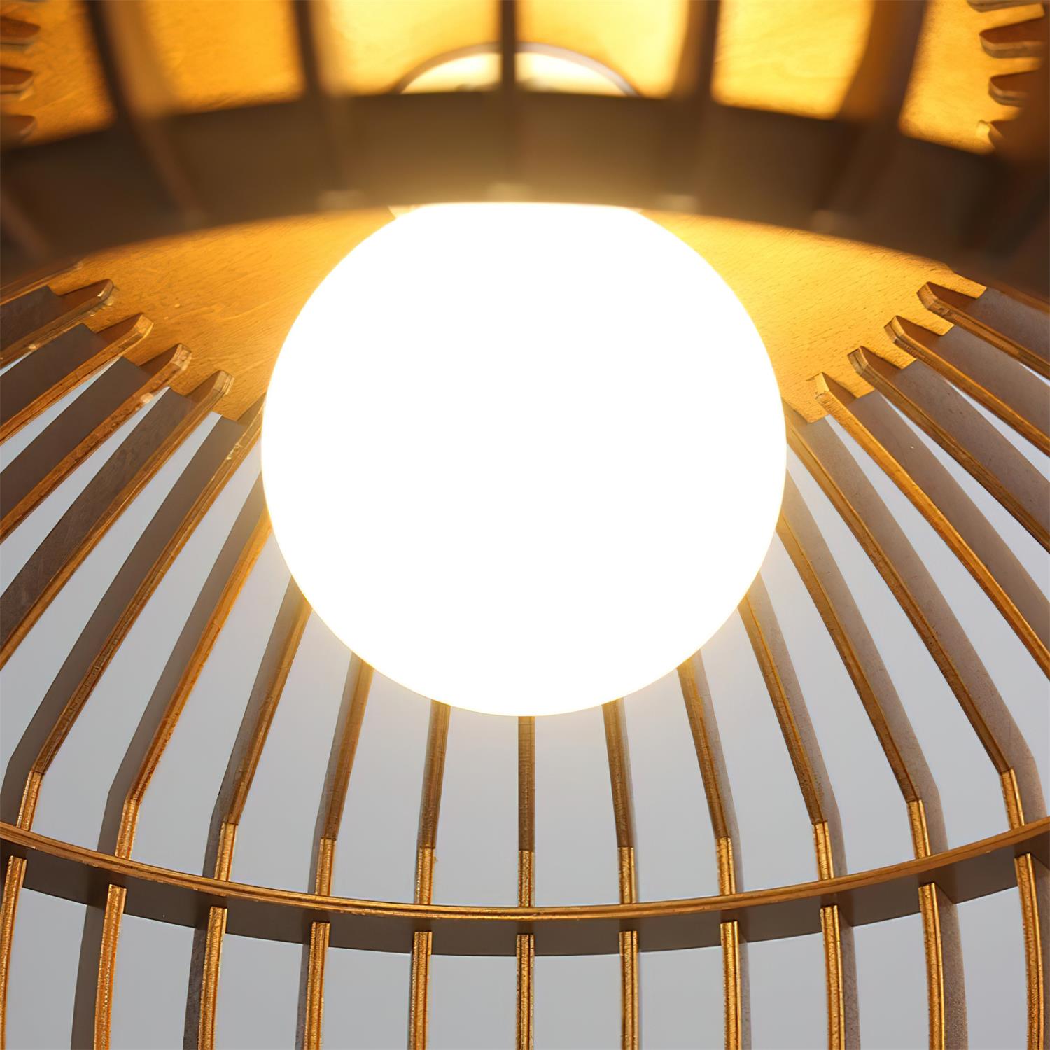 Zivora Natural Bamboo Rattan Pendant Light - Letslighting