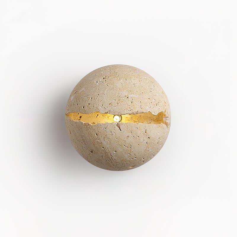 Dinosaur Egg Travertine Wall Lamp - Letslighting