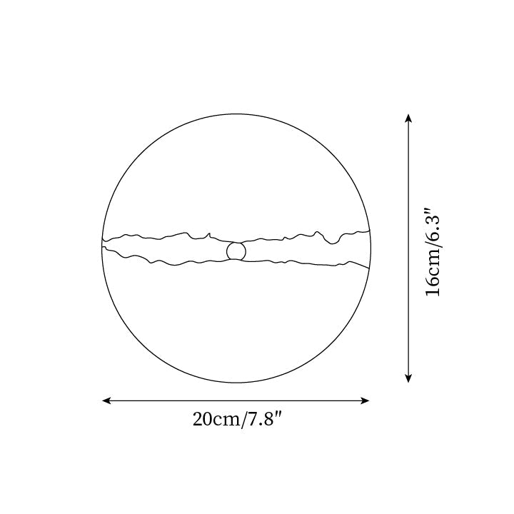 Dinosaur Egg Travertine Wall Lamp - Letslighting