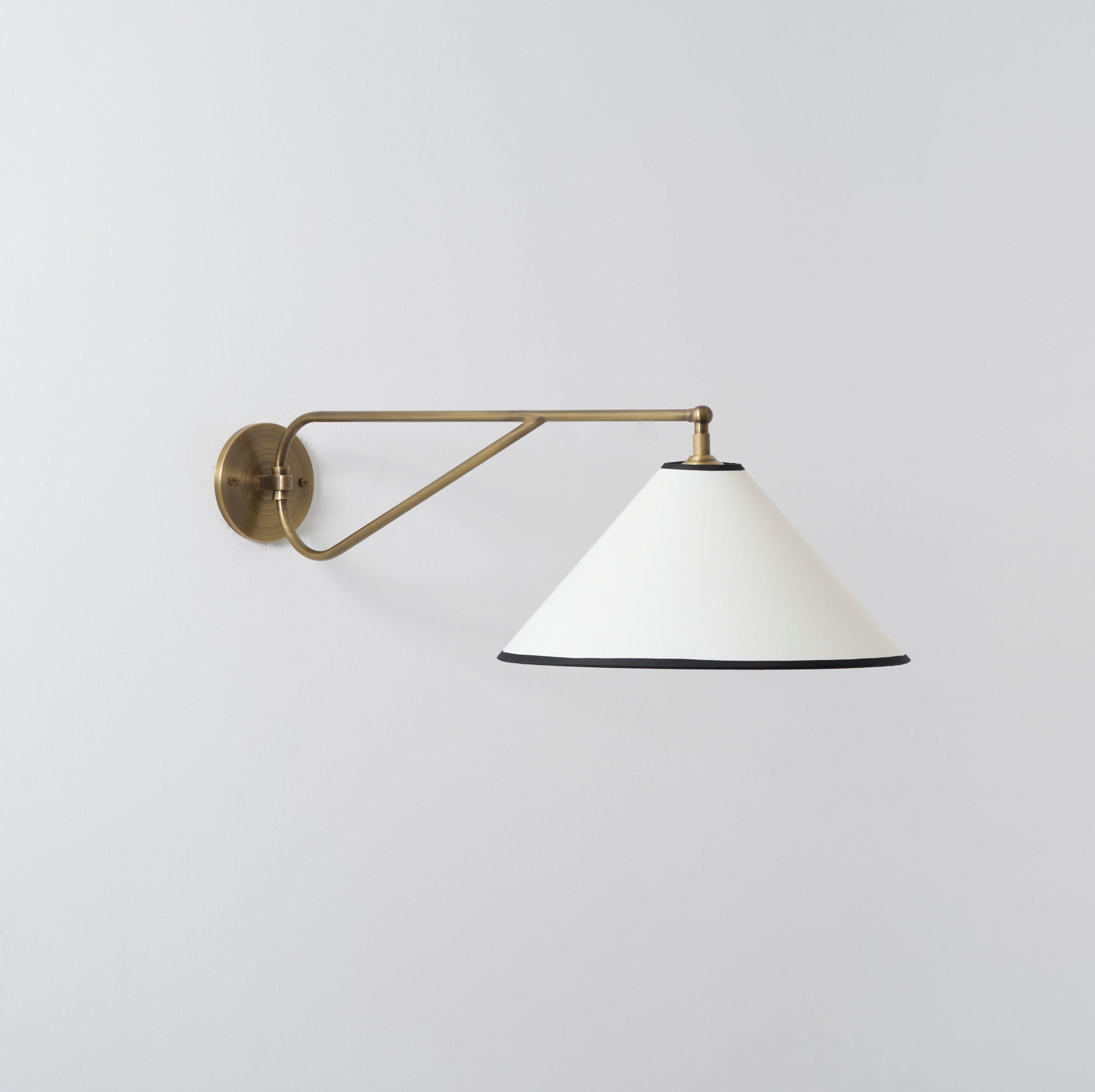 Hymn Vintage Messing Stoff Wandleuchte-Letslighting