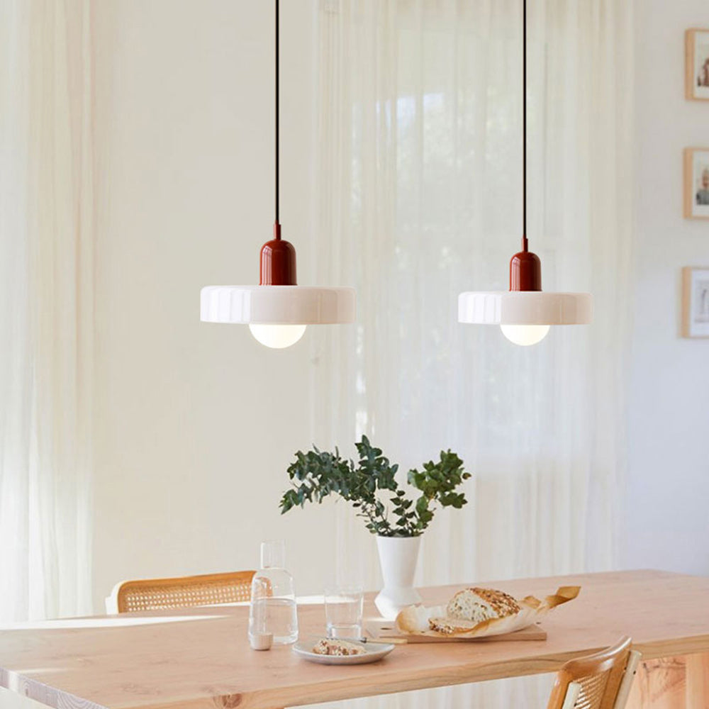 Ideal Scheibe Kugel Glas Pendelleuchte-Letslighting