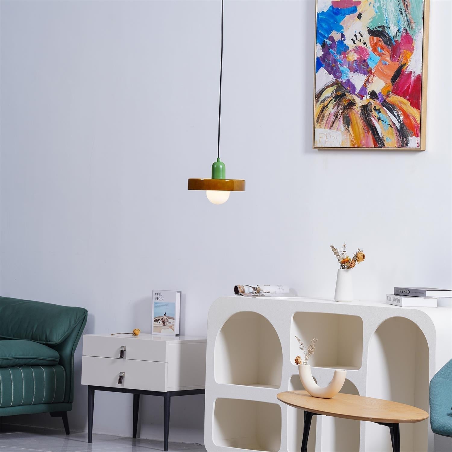 Ideal Scheibe Kugel Glas Pendelleuchte-Letslighting