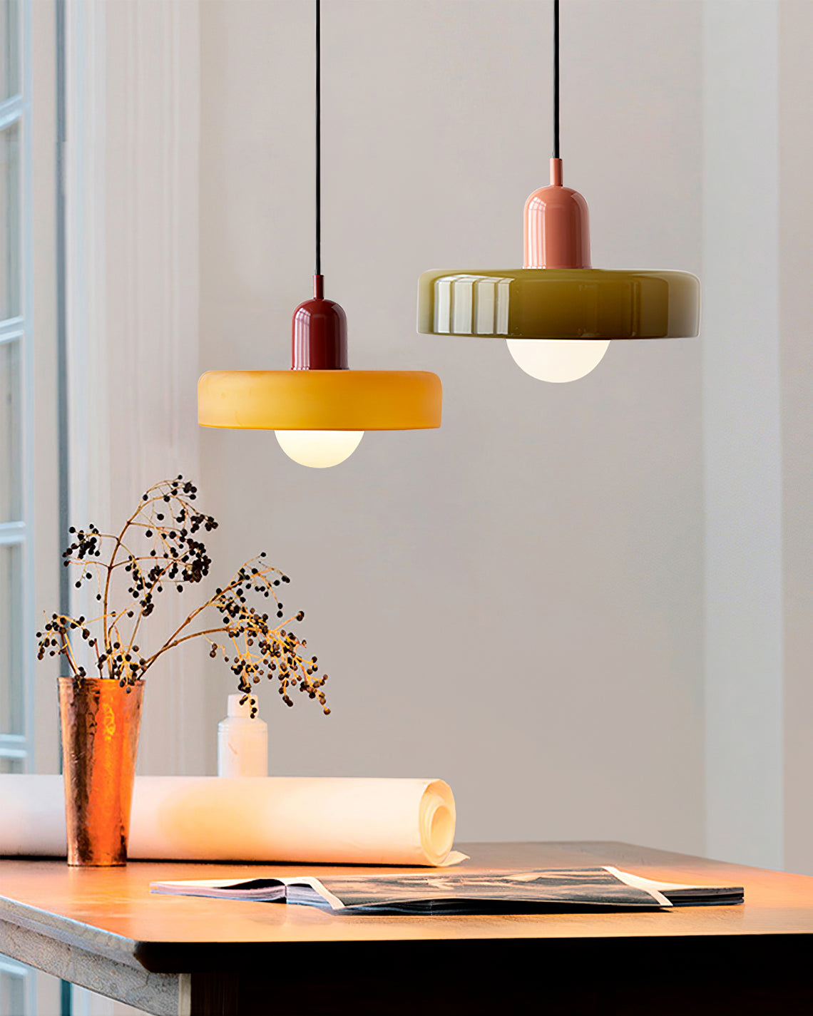 Ideal Scheibe Kugel Glas Pendelleuchte-Letslighting