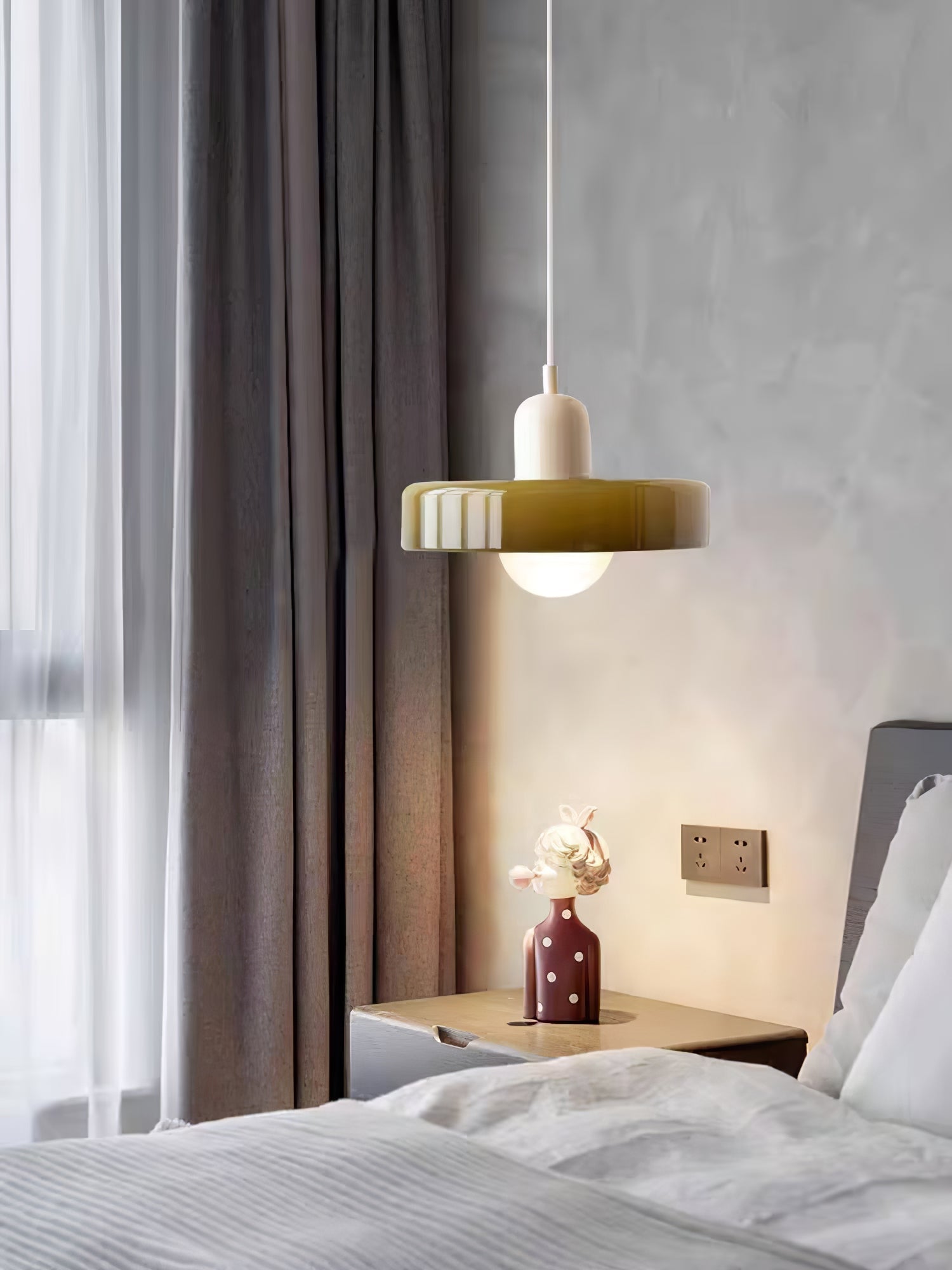 Ideal Scheibe Kugel Glas Pendelleuchte-Letslighting