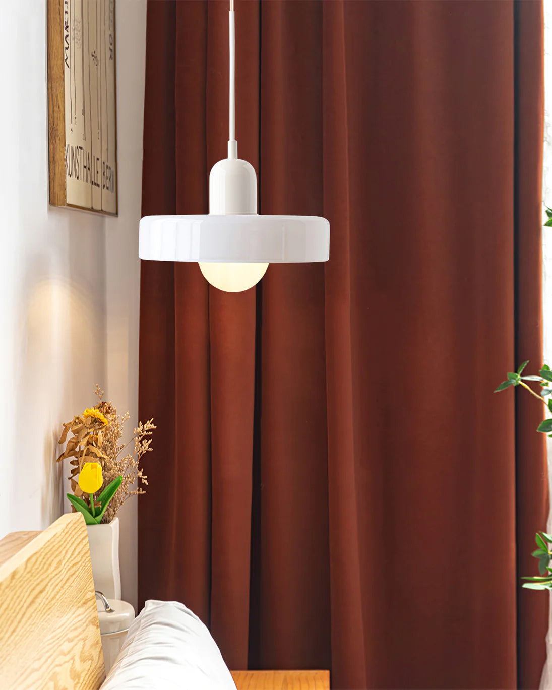 Ideal Scheibe Kugel Glas Pendelleuchte-Letslighting